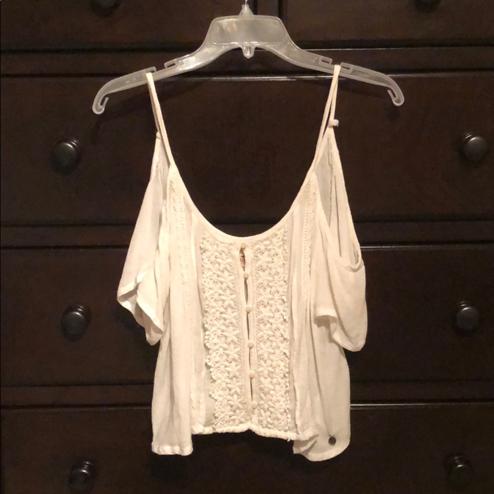 White Hollister Top
